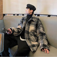 Load image into Gallery viewer, [Leonbinno Series]★Coat★ 2color Outerwear Unisex Men's Large Size Plaid Pattern
