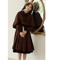 Load image into Gallery viewer, [Shokensho Series]★Setup★ 2-piece set JK style dress + cloak date retro SML XL cute
