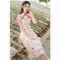 Load image into Gallery viewer, [Nan Kemu Series]★China style dress★ Crane dress Coming of age ceremony Girls' night out Date Floral pattern Short sleeve dress Summer clothes
