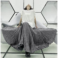 Load image into Gallery viewer, [YIDAO Series]★Skirt★ 3color Bottoms Green Gray Black Long Skirt Improves Temperament
