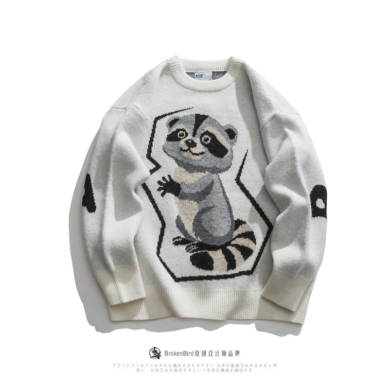 [BrokenBird Series]★Sweater★ 2color Knit Tops Unisex Men's Cartoon Cute