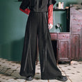 Load image into Gallery viewer, [Kokaisha --- Inkaku series]★China style pants★Bottoms Gaucho pants Original Black Black SML XL
