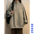 Load image into Gallery viewer, [BENGE Series] ★Tops★ 2color sweatshirt unisex men's color scheme gray navy
