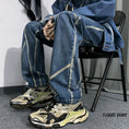 Load image into Gallery viewer, [YOULIN series]★Denim pants★ 2color bottoms pants unisex men's large size blue black
