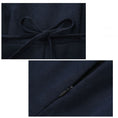 Load image into Gallery viewer, [DANSAIZI Series] ★One Piece★ Faux Layered POLO Neck Switching Ladies Blue Black
