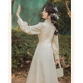 Load image into Gallery viewer, [Mrs. Sion Series] ★China style dress★ 3color stand neck gentle cute beige black red
