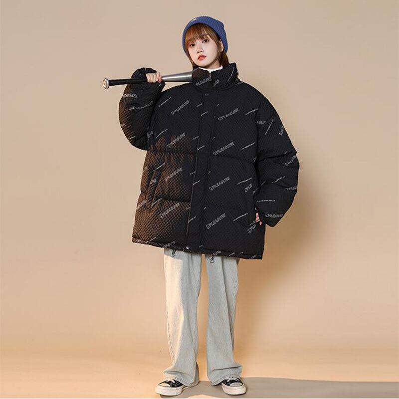 [Ushiomiomi Series] ★Winter Coat★ 2color Cotton Coat Unisex Men's Fashion Large Size Black Green