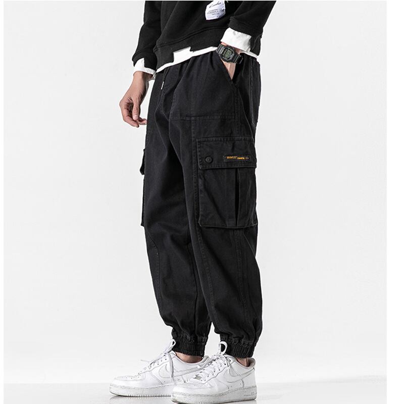 [BIGEMAN Series] ★Casual Pants★ 2color Quarter-length Bottoms Pants Unisex Men's Large Size Black Green Fashion