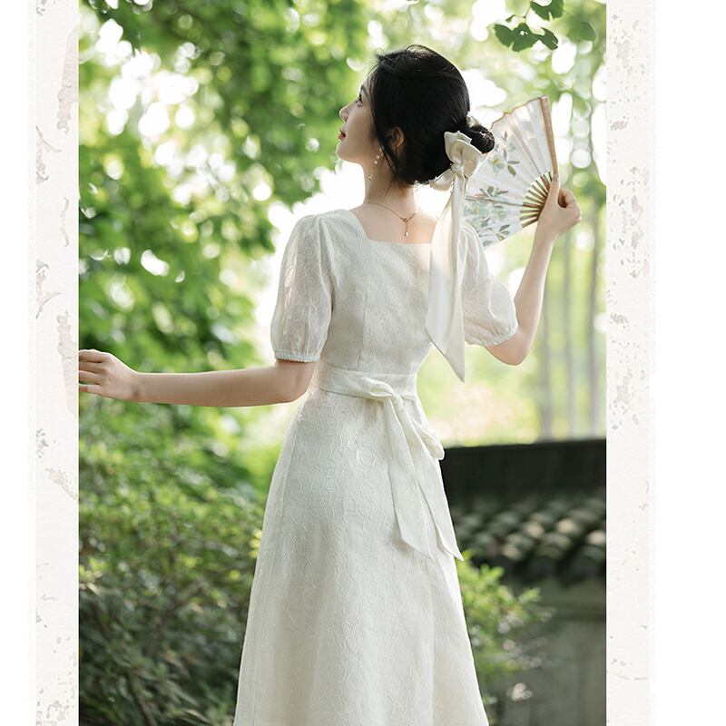 [Rinroki Series] ★Chinese style dress★ Dress for improving temperament, commuting, weddings, dates, women's summer clothes