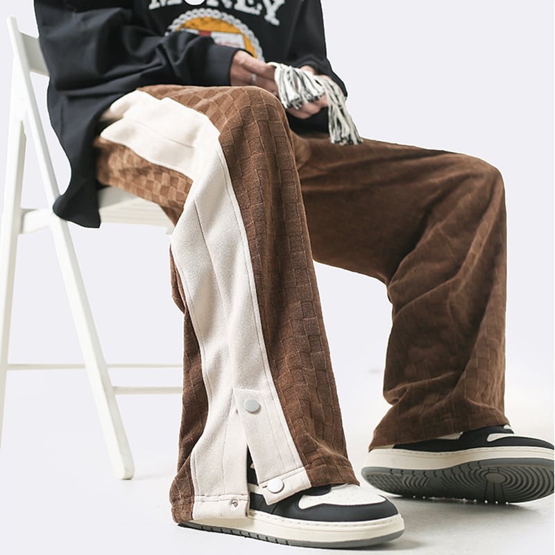 [Teijaku Series] ★Casual Pants★ 3color Bottoms Unisex Men's Corduroy Coffee Color Black Gray