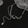 Load image into Gallery viewer, [YAOCHEN Series] ★China style necklace★ Accessory, unisex, men's, women's, black with design
