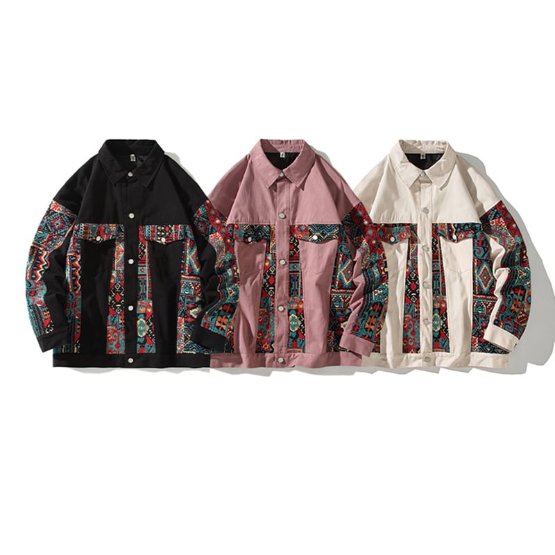 [Satoru Series]★Jacket★ 3color Tops Ethnic Unisex Men's Large Size Spring/Autumn Clothes Switchable