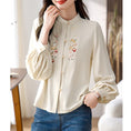 Load image into Gallery viewer, [ODY Series] ★Chinese style shirt★ Embroidery Super cute Hanfu tops Long sleeve shirt Easy to match for commuting to work or dating
