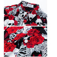 Load image into Gallery viewer, [TRAVEL ISSUANCE Series]★Shirt★ Hawaii Aloha Shirt Floral Pattern Unisex Men's Seaside Short Sleeve Skull
