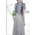 Load image into Gallery viewer, [Dust Smoke Cloud Dream---White Crane Visit Series] ★Chinese style skirt★ Chinese clothes, improved Han clothes, Han clothes skirt, crane, ink pattern
