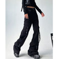 Load image into Gallery viewer, [MUYUZI Series] ★Casual Pants★ Bottoms Trousers Fashion Slimming Black Designed Cool
