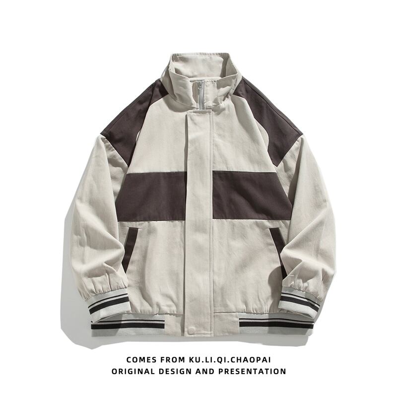 [CHAOMEICHEN Series] ★Jacket★ 3color outerwear unisex men's color scheme spring clothes casual easy to match