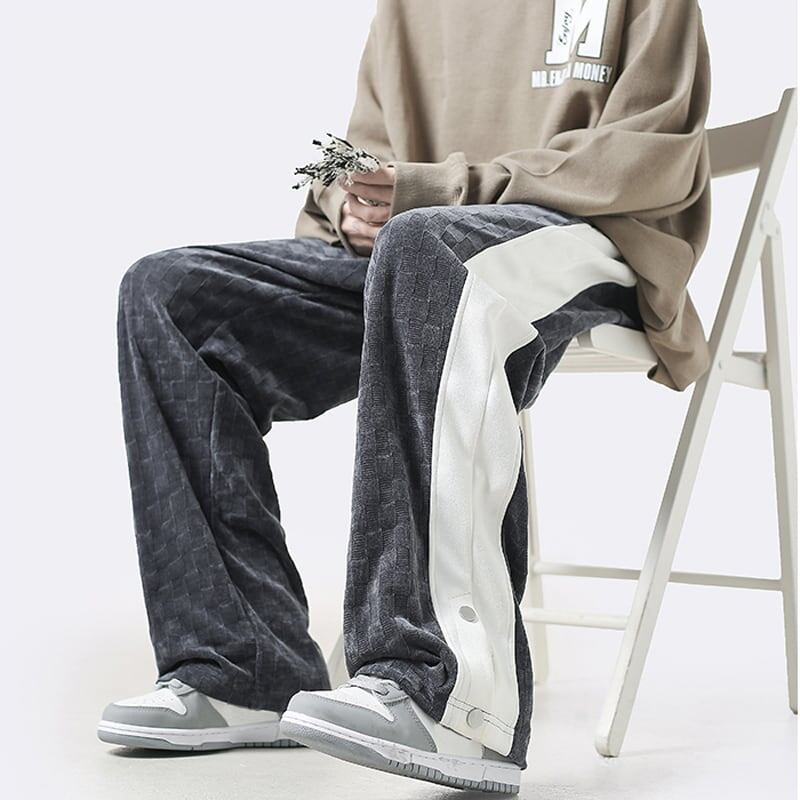 [Teijaku Series] ★Casual Pants★ 3color Bottoms Unisex Men's Corduroy Coffee Color Black Gray