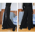 Load image into Gallery viewer, [Old Monster --- Preface Series] ★China style trousers★ Lasha thick winter bottoms gaucho pants lettering pattern
