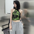 Load image into Gallery viewer, [Style Series] ★China style tops★ Camisole Tank Top Tie-dyed Easy to match Slimming Green Green
