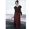 Load image into Gallery viewer, [Da Qinglong Shu Series] ★China style skirt★ Designed bottoms Hanfu skirt original wine red
