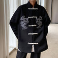 Load image into Gallery viewer, [PVPVPV Series] ★China Style Outer★ Jacket Unisex Men's China Button Dragon Black White
