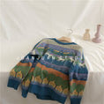 Load image into Gallery viewer, [Book Series] Sweater Tops Retro Pullover Round Neck Unique Pattern Cute
