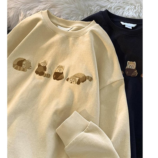 [Vesibo Series] ★Tops★ 3color Sweatshirt Sweatshirt Unisex Men's Cute Cartoon