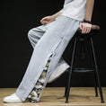 Load image into Gallery viewer, [JINTANG Series]★China style pants★ 2color bottoms pants unisex men's large size crane
