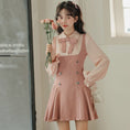 Load image into Gallery viewer, [MEIYI Series] ★One Piece★ Women's Short Length Faux Layered Ribbon Commuting Date Cute
