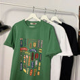 Load image into Gallery viewer, [XIANWANSHI Series] ★T-shirt★ Tops 3color Unisex Men's Text Pattern Green White Black
