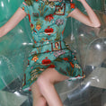 Load image into Gallery viewer, [Sumiyun Kokucho Series] ★Cheongsam dress★ China-style dress, Chinese-style clothes, Chinese clothes, mini length, cute, slimming
