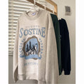 Load image into Gallery viewer, [DUFENG Series] ★Tops★ 3color Round Neck Unisex Men's Long Sleeve Light Gray Green Navy
