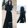 Load image into Gallery viewer, [Daiseiryusu Series] ★China style tops★ Fake layered design original chinese clothes cute black
