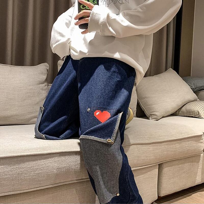 [ZHEYUAN Series]★Denim Pants★ 2color Casual Pants Trousers Bottoms Large Size Unisex Men's Fashion