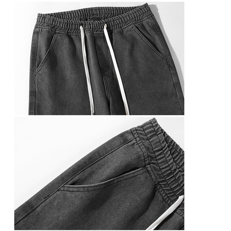 [BIGEMAN Series]★Denim pants★ 4color bottoms pants unisex men's large size plain simple