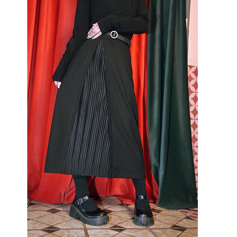 [Kokaisha---Night Series]★China-style skirt★ Switchable bottoms, thick and easy to match