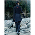 Load image into Gallery viewer, [Daiseiryusu Series]★China style pants★Bottoms Black Black Asymmetrical Cool Original
