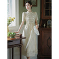 Load image into Gallery viewer, [BAIRIMENG Series]★China style dress★ Lace dress Improved Chinese dress Summer clothes Beige
