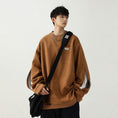 Load image into Gallery viewer, [BIGEMAN Series] ★Tops★ 2color Unisex Men's Large Size Faux Layered Black Coffee Color
