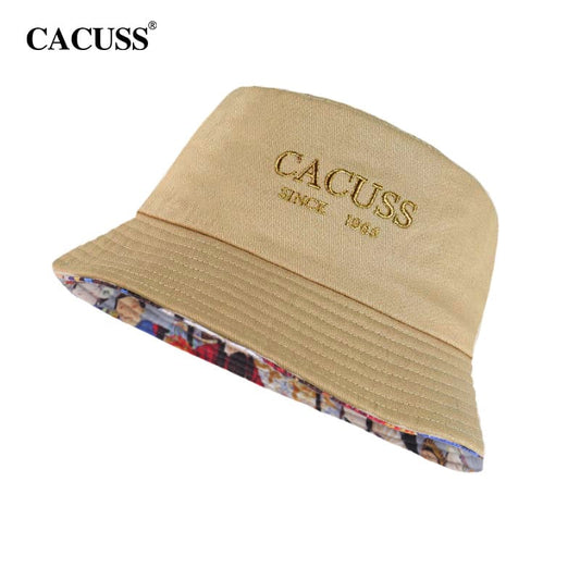 【CACUSS系列】★中國風帽子★老款原創黑米色印花情侶