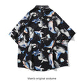 Load image into Gallery viewer, [NF Series]★Shirt★ Tops Print Animal Pattern Cartoon Unisex Men's Black Black
