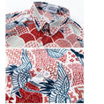 Load image into Gallery viewer, [TRAVEL ISSUANCE Series]★Shirt★ Hawaii Aloha Shirt Crane Unisex Men's Red Short Sleeve Shirt
