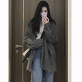 Load image into Gallery viewer, [SUFEI Series]★Cardigan★ Sweater Irregular Retro Gray Gray Casual Easy to Match
