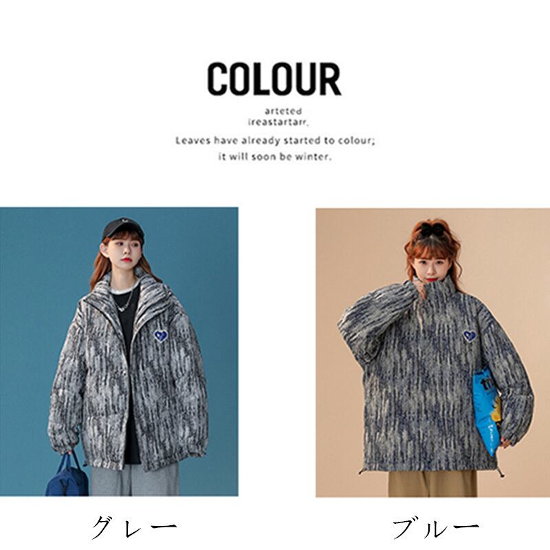 [Ushiomiomi Series] ★Winter Coat★ 2color Cotton Coat Unisex Men's Print Retro ML XL 2XL 3XL