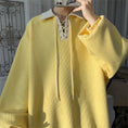 Load image into Gallery viewer, [MANYSTON Series] ★Tops★ 3color POLO neck unisex men's beige yellow coffee color
