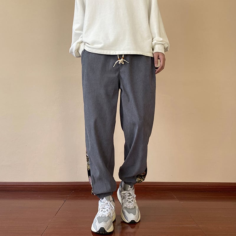 [BIGEMAN Series]★China style pants★3color bottoms pants unisex men's large size switching