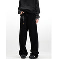 Load image into Gallery viewer, [Mr Bense Series] ★Denim Pants★ Embroidered Bottoms Trousers Unisex Men's Simple Black
