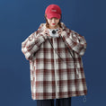 Load image into Gallery viewer, [Fujiiman Series] ★Jacket★ 2color Clothes that can be worn on both sides, outerwear, unisex, men's, plaid pattern
