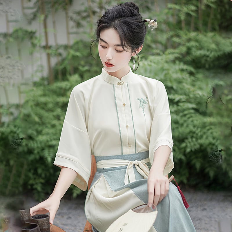 [BABA Series]★China style shirt★ Tops, summer clothes, improves temperament, easy to match, slimming, fireworks festival, date